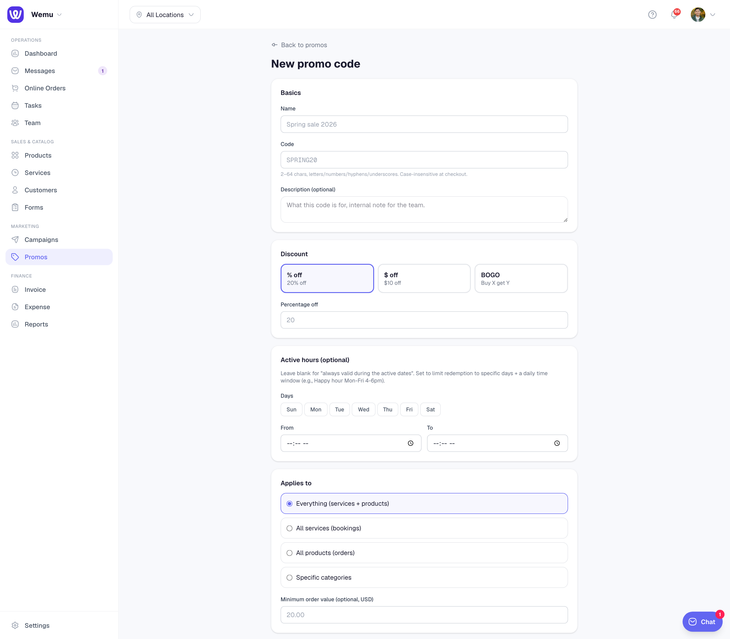 The Display card showing two checkboxes: "Show banner on public storefront" and "Auto-apply at checkout"